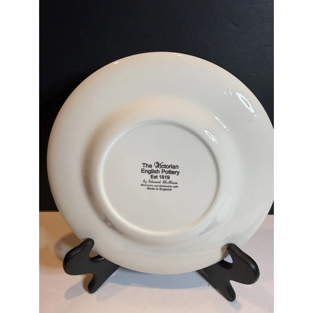 Victorian English Pottery Edward Challinor Pheasant Dinner Plate 9